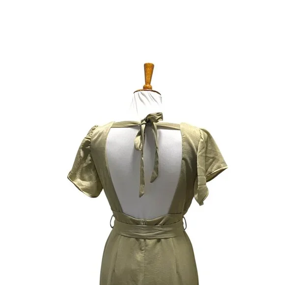 Petal & Pup Orin Jumpsuit Beige Size 8 NWT - Picture 12 of 15